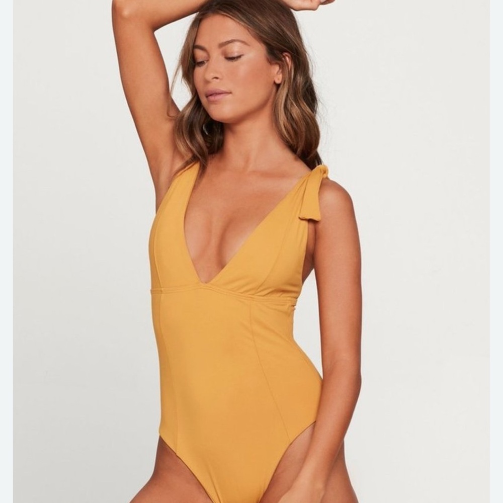L*Space Isabelle Tie Straps One-Piece Swimsuit
